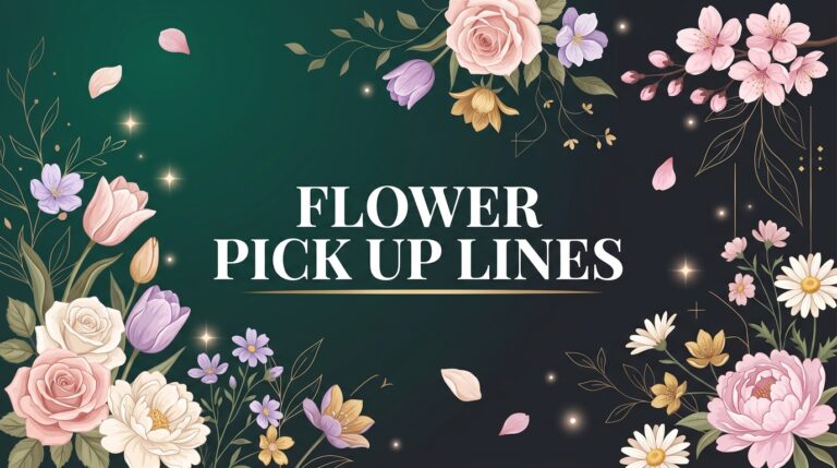 Flower Pick Up Lines: Funny, Cute, Flirty & Romantic