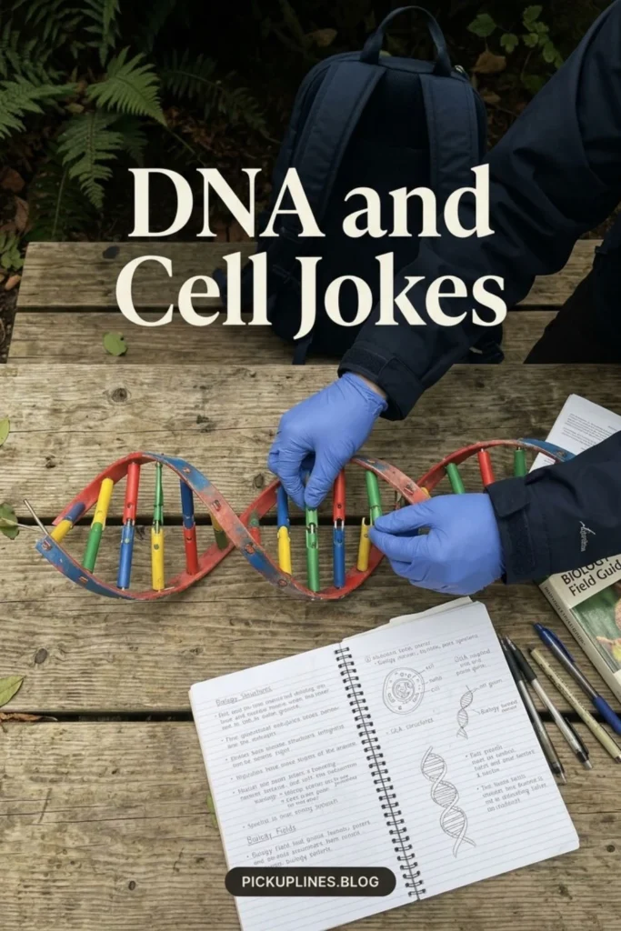 DNA model on a science teaching table