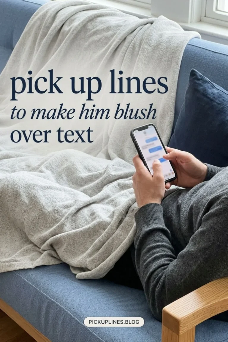 Pick Up Lines to Make Him Blush Over Text, Gently