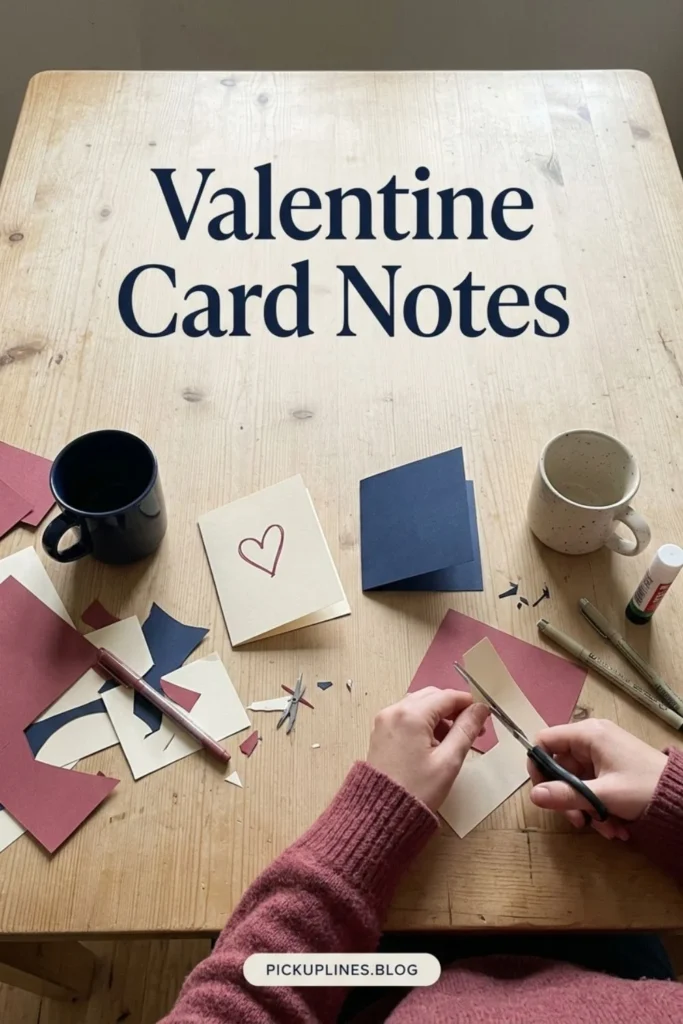 Creating handmade Valentine's Day greeting cards