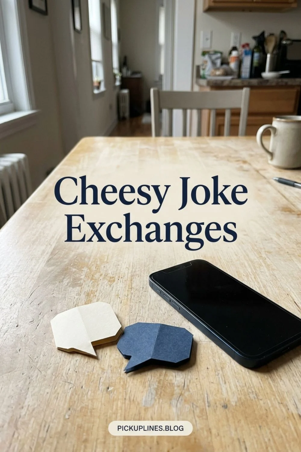 Phone and written conversation prompt notes on a desk