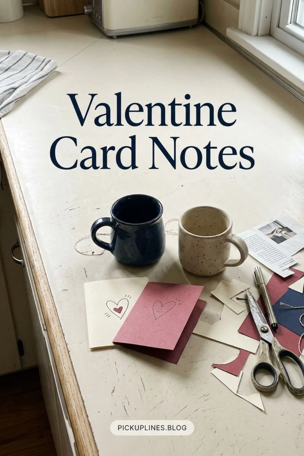 Making a Valentine's Day card by hand